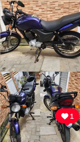 Fan 125 KS cor Roxa