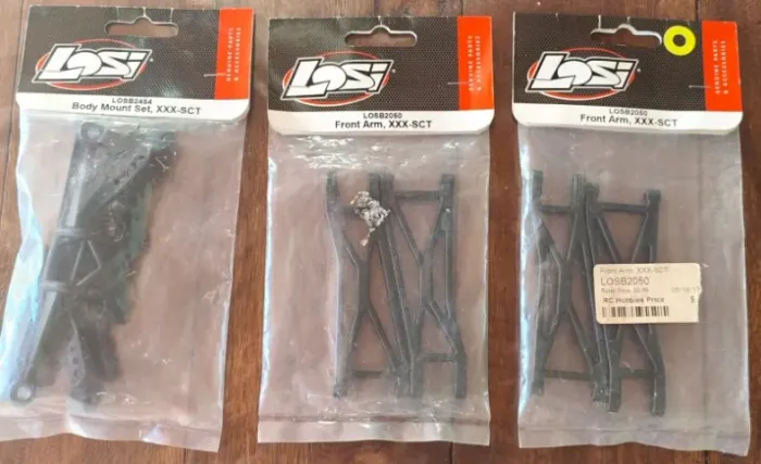 Peças Losi bandejas body mount set