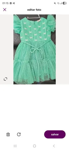 Vestido infantil, bebê, batizado, festa. Marca Petit Cherie