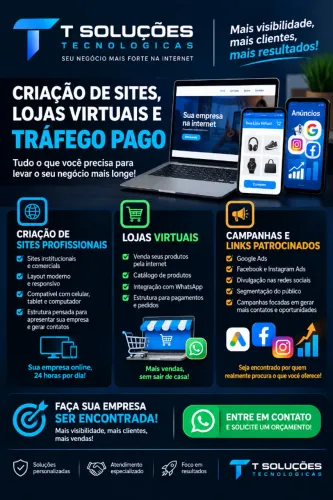 ? Criação de sites, Lojas Virtuais e Trafego pago