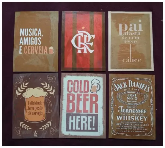 LOTE DE PLACAS MDF VINTAGE