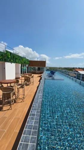 PORTO DE GALINHAS - Flat 21 m² sendo 1 quarto a 200m do centro de Porto