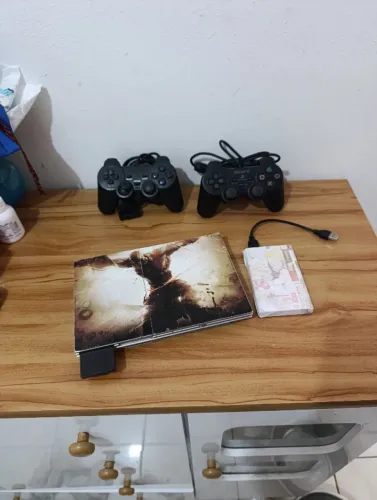 PS2 com jogos - Ac cartão