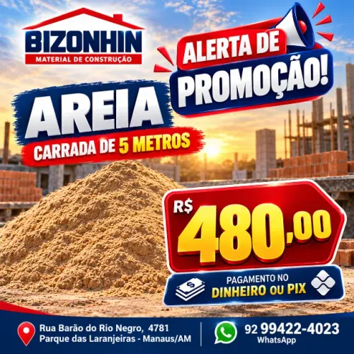 AREIA LAVADA 5MT