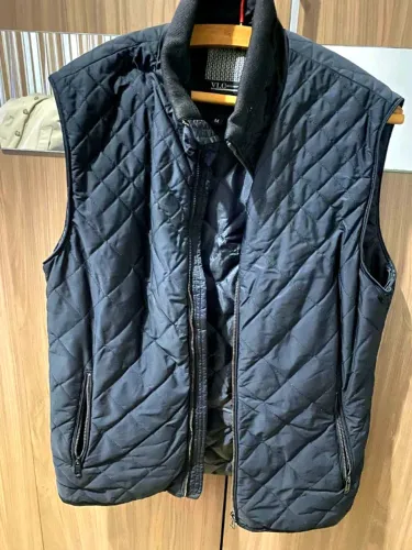 Colete Matelassê Masculino VLC Menswear Preto Tam M