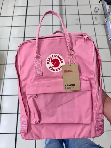 Mochila Fjällräven Kånken Laptop 17 Original Rosa Grande Impermeável