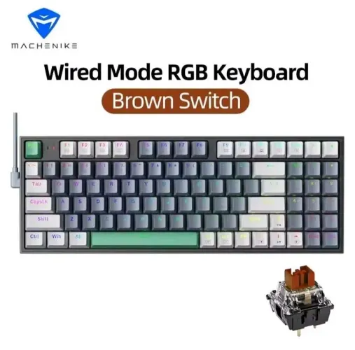 Teclado Mecânico K500-94 Mackeine com led, novo na caixa.