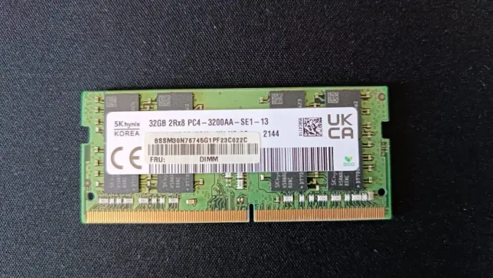 Memória RAM Hynix 32GB DDR4 3200Mhz - Notebook