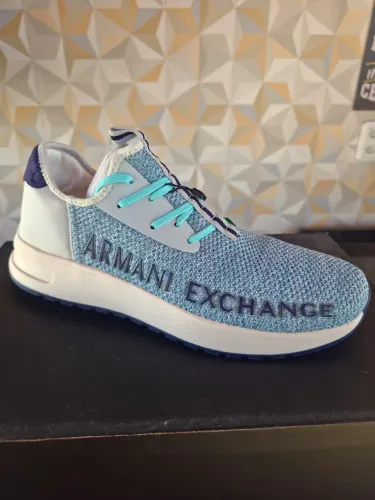 Tênis Armani Exchange Logo Sock Style Sneakers