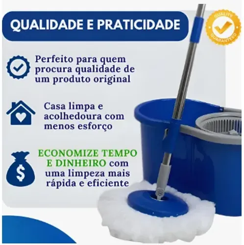 Balde Mop Pro Cabo Extensível Perfect - Oferta