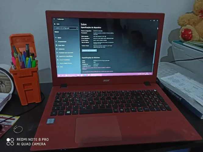 Notebook Acer tela 15.6 polegadas  1TB