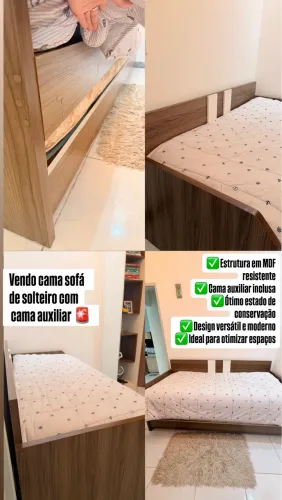 Vendo cama sofá de solteiro com cama auxiliar