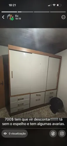 Guarda-roupa tá sem o espelho vende-se