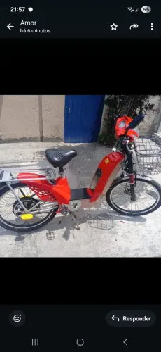 Vendo bicicleta elétrica seminova