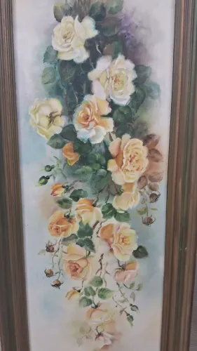 Belíssimo Quadro pintura em óleo sobre tela medidas 1.01x 0.40