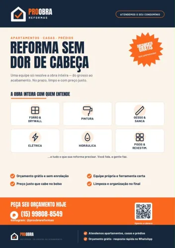 REFORMA SEM DOR DE CABEÇA