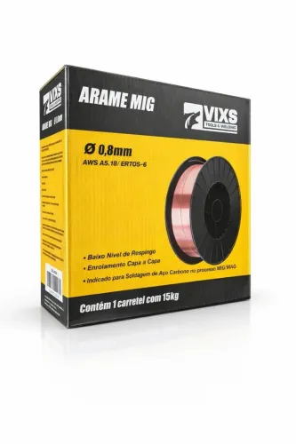 Arame de Solda mig VIXS 0.8mm 0.9mm 1.0mm 1.2mm 