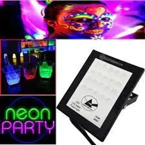 Kit 2 Refletor Led Luz Negra Led 30w Ip66 Dj Balada Festa