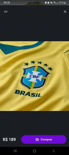 Camisa do Brasil torcedor