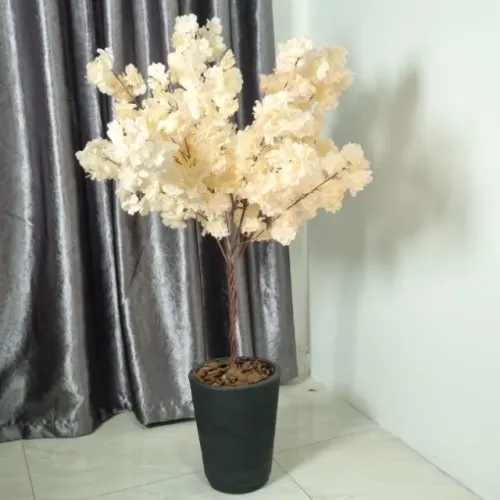 Árvore Grande Cerejeira Artificial 110cm Com Vaso