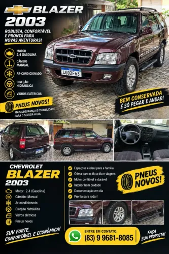 Chevrolet S10 Blazer 2.4 MPFI 8V 128cv 4P 2003