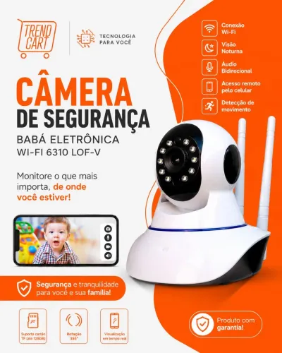 Câmera de Segurança (Babá Eletrônica) Wi-Fi 6310 LOF-V