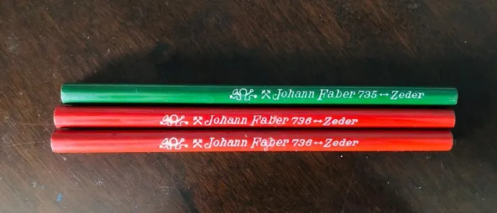 Lápis antigos Johann Faber - Zeder
