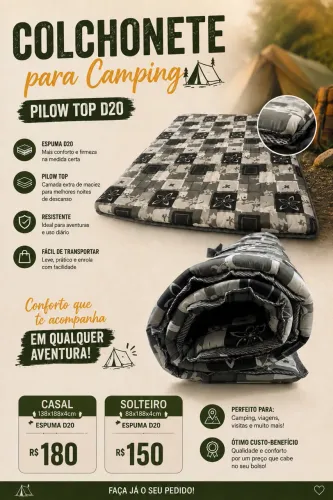 colchonete para camping