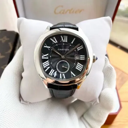 Relógio Cartier Drive automático preto novo