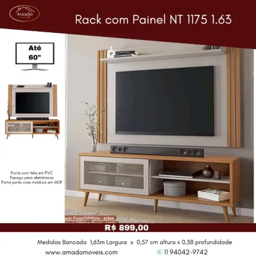 Rack com Painel NT 1175 1.63, a pronta entrega
