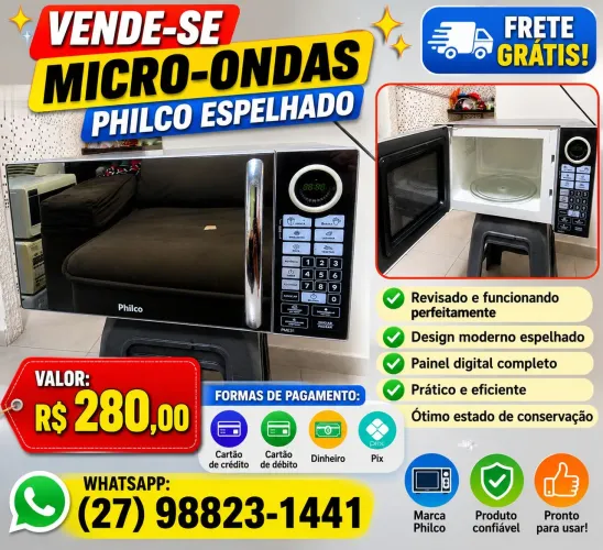 Microondas Philco espelhado