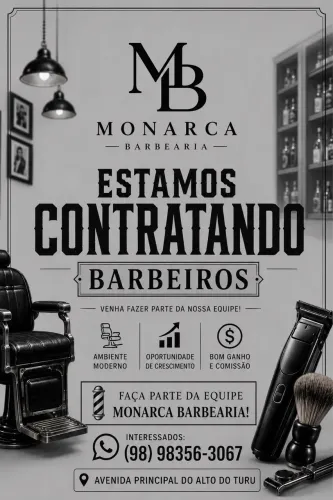 Contrata-se BARBEIRO