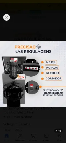 MÁQUINA DE FAZER SALGADOS