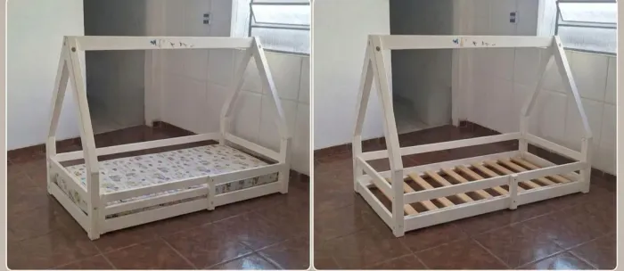 Cama Casinha + Colchão