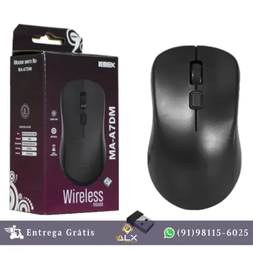 Mouse Sem Fio Wireless 3200dpi Kmex - Ma-a7dm *ENTREGA GRÁTIS*