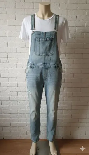 Macacão Jeans G azul RHN