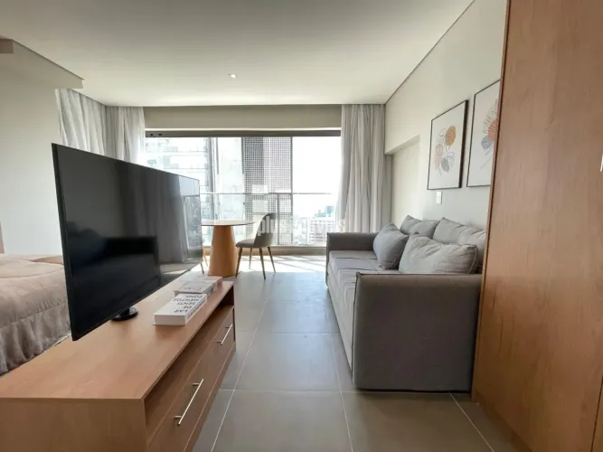 BUTANTÃ ,STUDIO NOVO MOBILIADO, ANDAR ALTO, 1 VAGA, LAZER COMPLETO