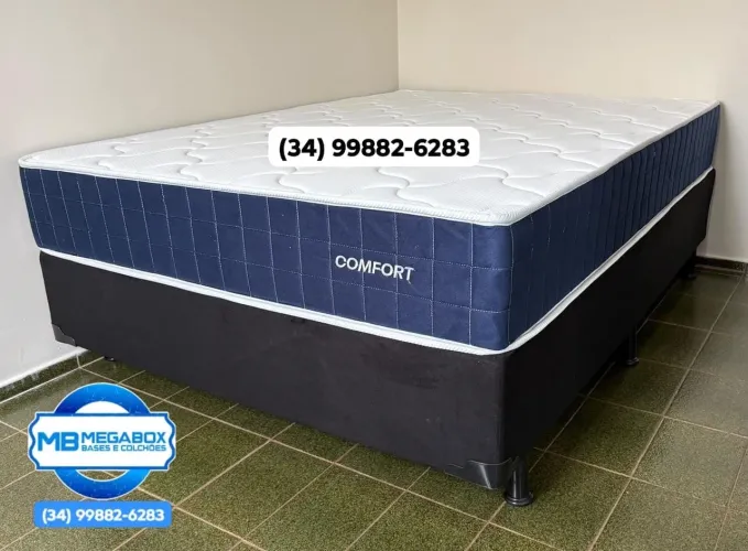 Cama Box + Colchão Molas com Entrega Grátis