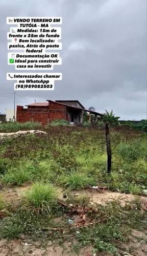 Vendo um terreno em Tutóia- MA