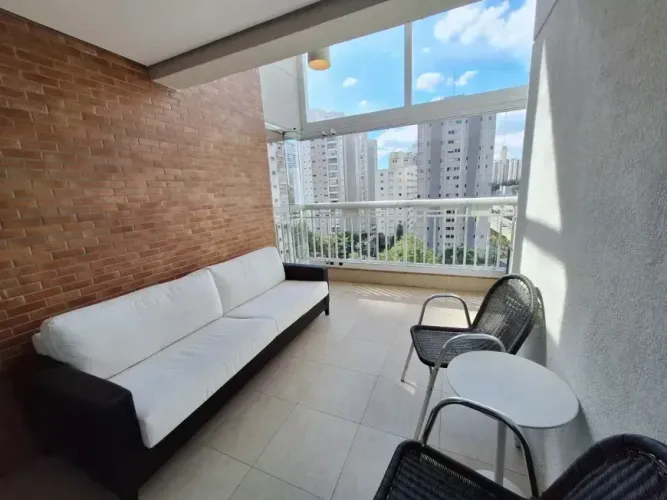 DUPLEX MOBILIADO, 2 SUÍTES, 102M², 2 VAGAS DE GARAGEM, TERRAÇO, BROOKLIN