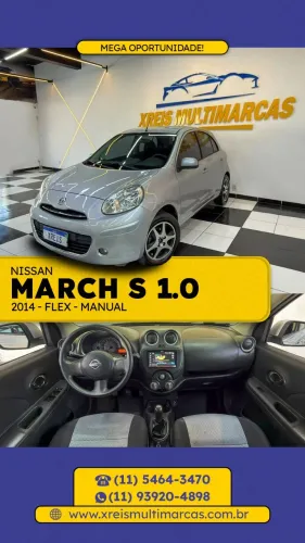 Nissan March S 1.0 16V Flex Fuel 5P 2014