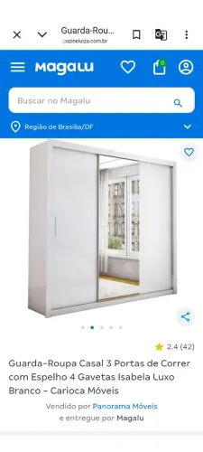 Guarda roupa para doação