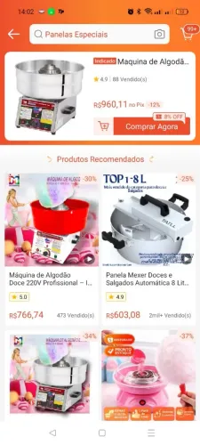 Máquina de algodão doce 