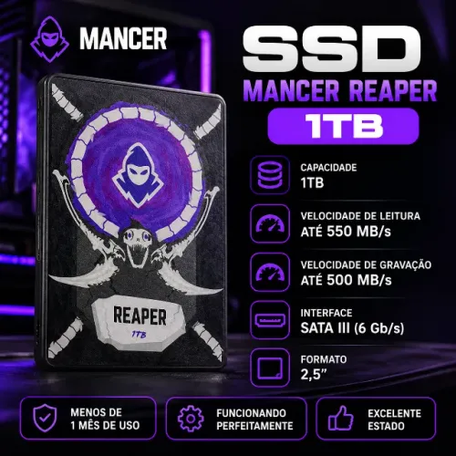 SSD Mancer Reaper 1TB - Aceito propostas/trocas