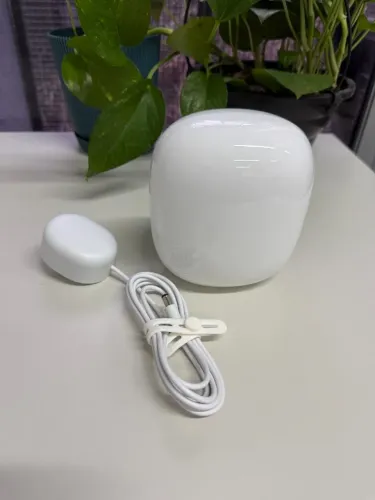 Roteador Google Nest Wi-Fi Pro 6e com suporte a automação com Matter e Thread