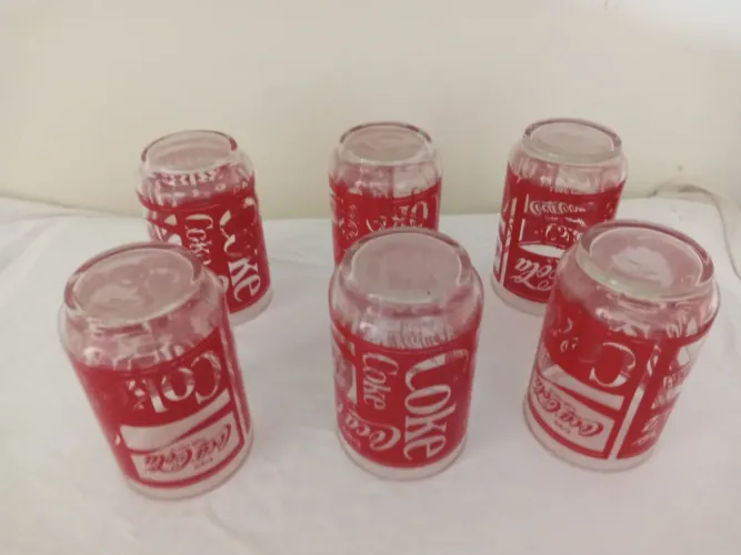 Copos Antgos Coca-Cola anos 80