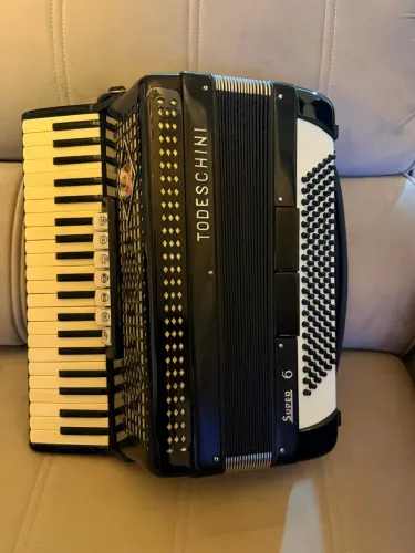 Vendo gaita Todeschini 120 baixo super 6.estado de nova toda revisada valor 16.500.