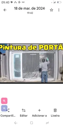 Pintura de portão com pintura automotiva!