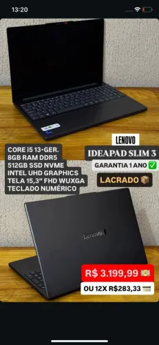 Notbook Lenovo IdeaPad Slim 3
