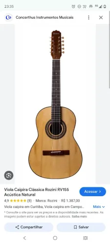 Viola caipira  rozinni  